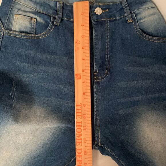 Women’s Classic High Rise Embellishment Pearl Pull On Denim Size XL - Picture 5 of 14